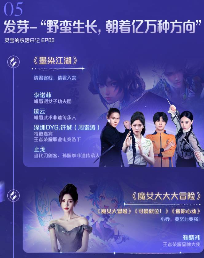 王者荣耀2024共创之夜演出节目单
